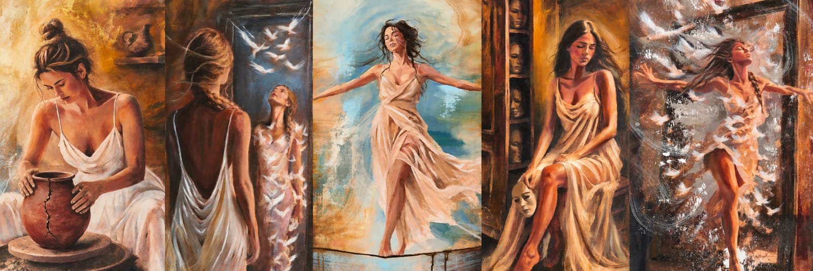Giclée fine-art prints of Sharon Ziv's Evolve collection paintings